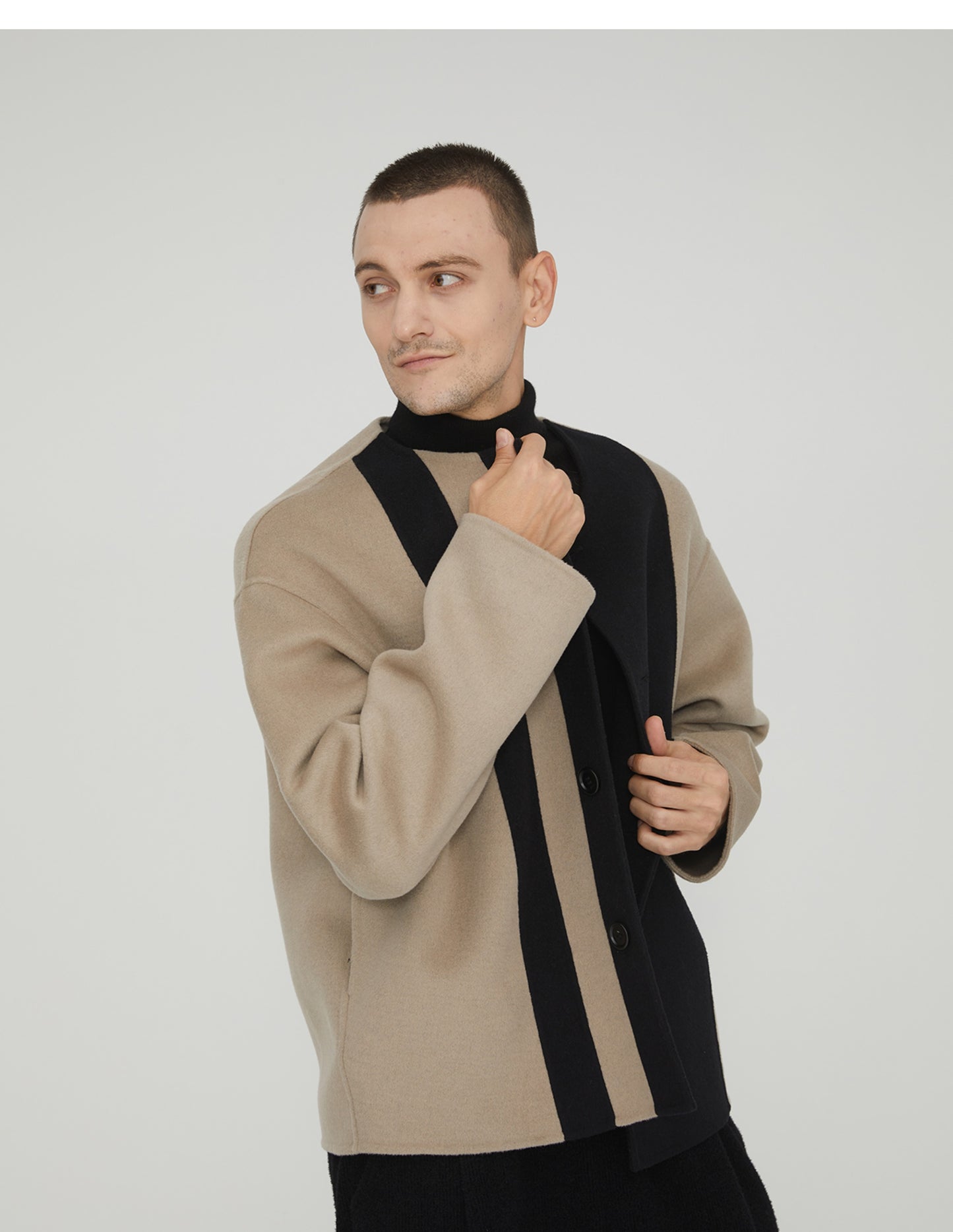 Double-Faced Cashmere Loose fit Coat