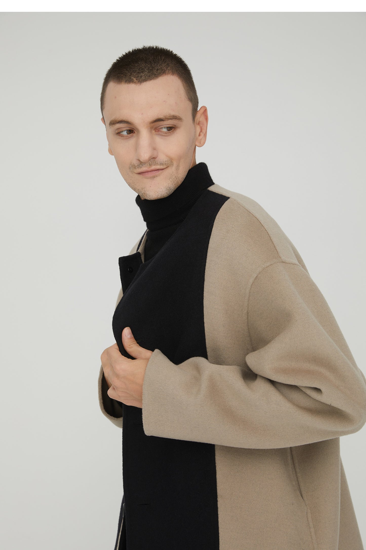 Double-Faced Cashmere Loose fit Coat