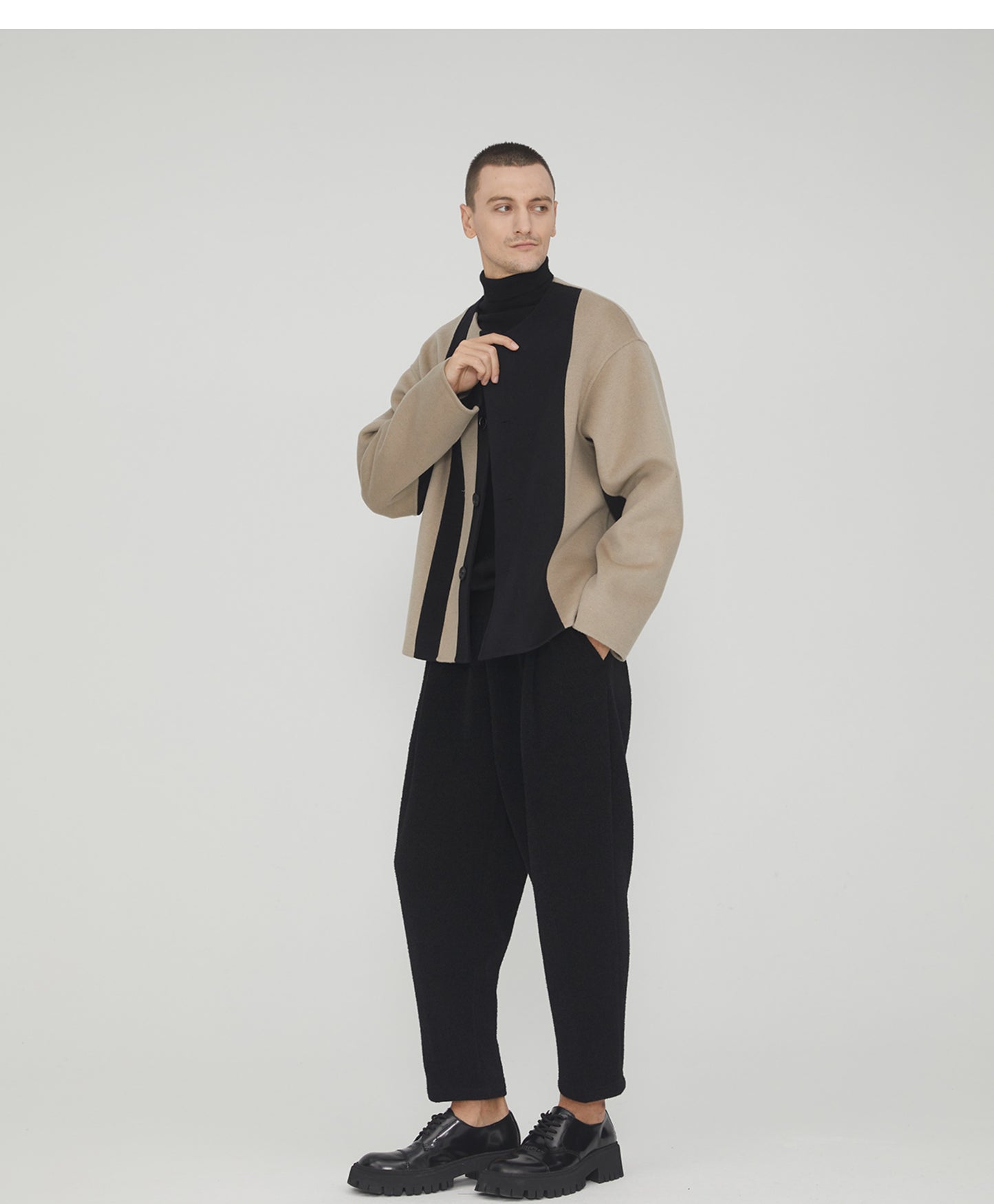 Double-Faced Cashmere Loose fit Coat