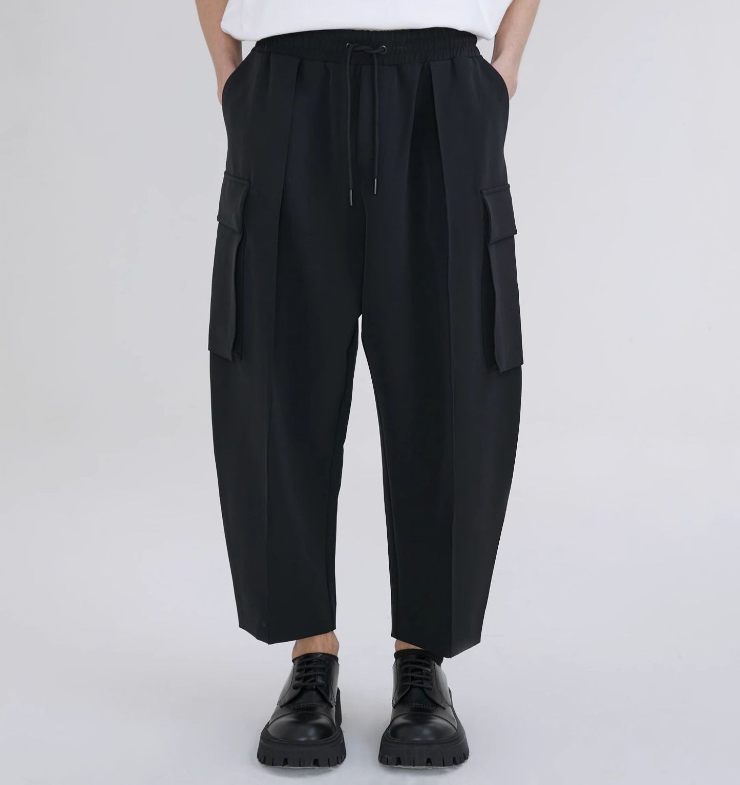 Elastic Japanese Style Cargo Pants