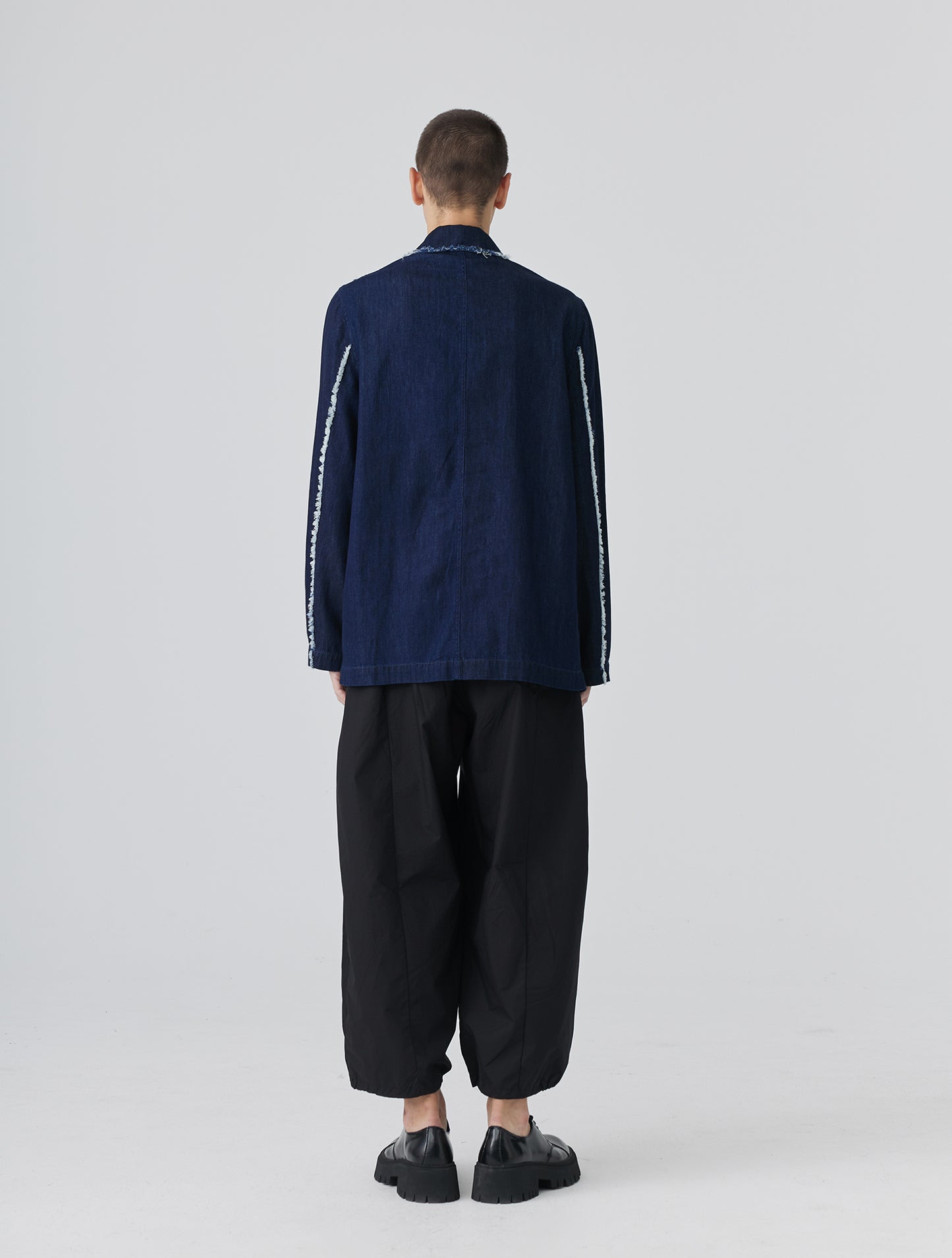 Charm Vintage Blue Washed Denim Shirt