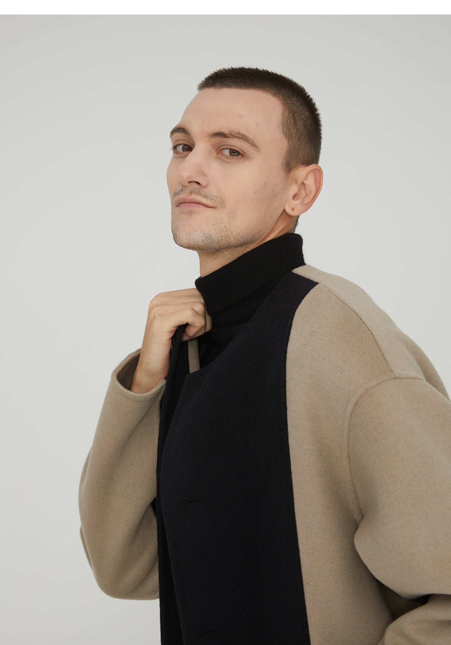 Double-Faced Cashmere Loose fit Coat