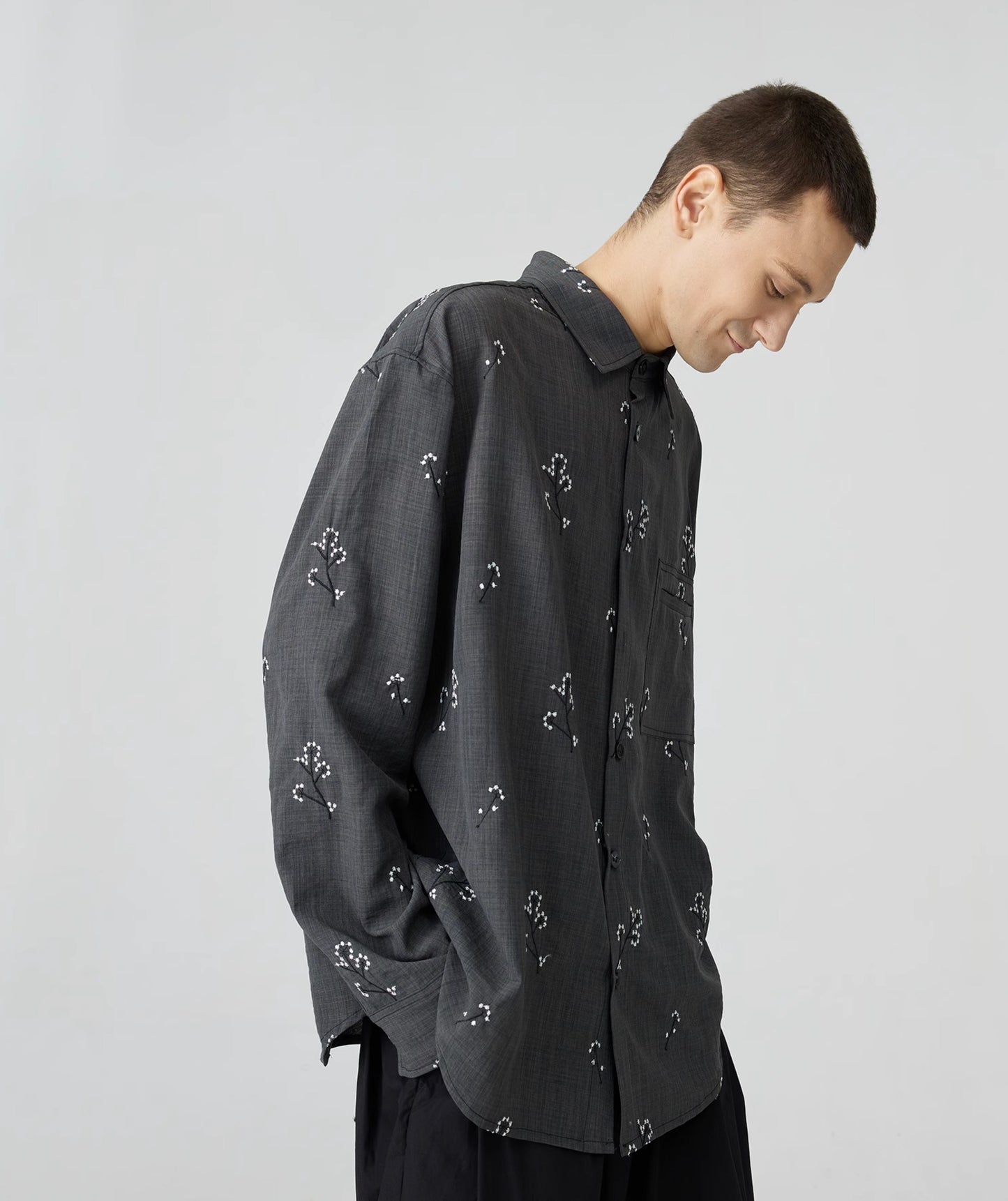 Original Design Embroidered Cotton Shirt