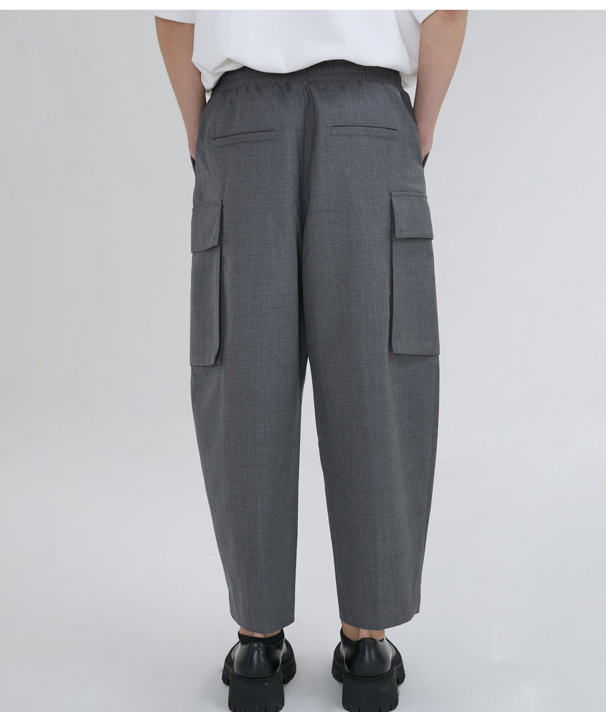 Elastic Japanese Style Cargo Pants