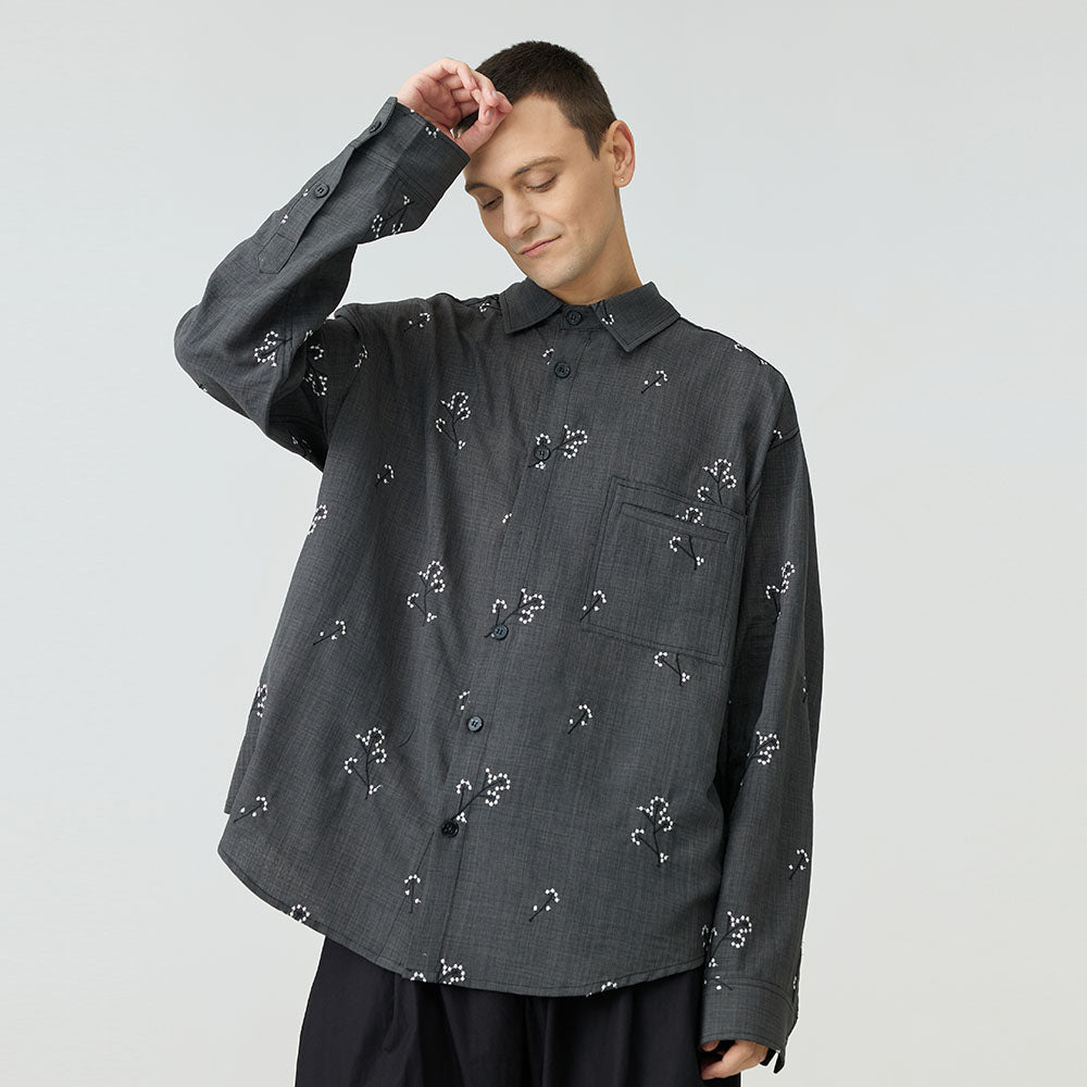 Original Design Embroidered Cotton Shirt