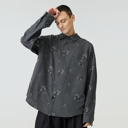 Original Design Embroidered Cotton Shirt