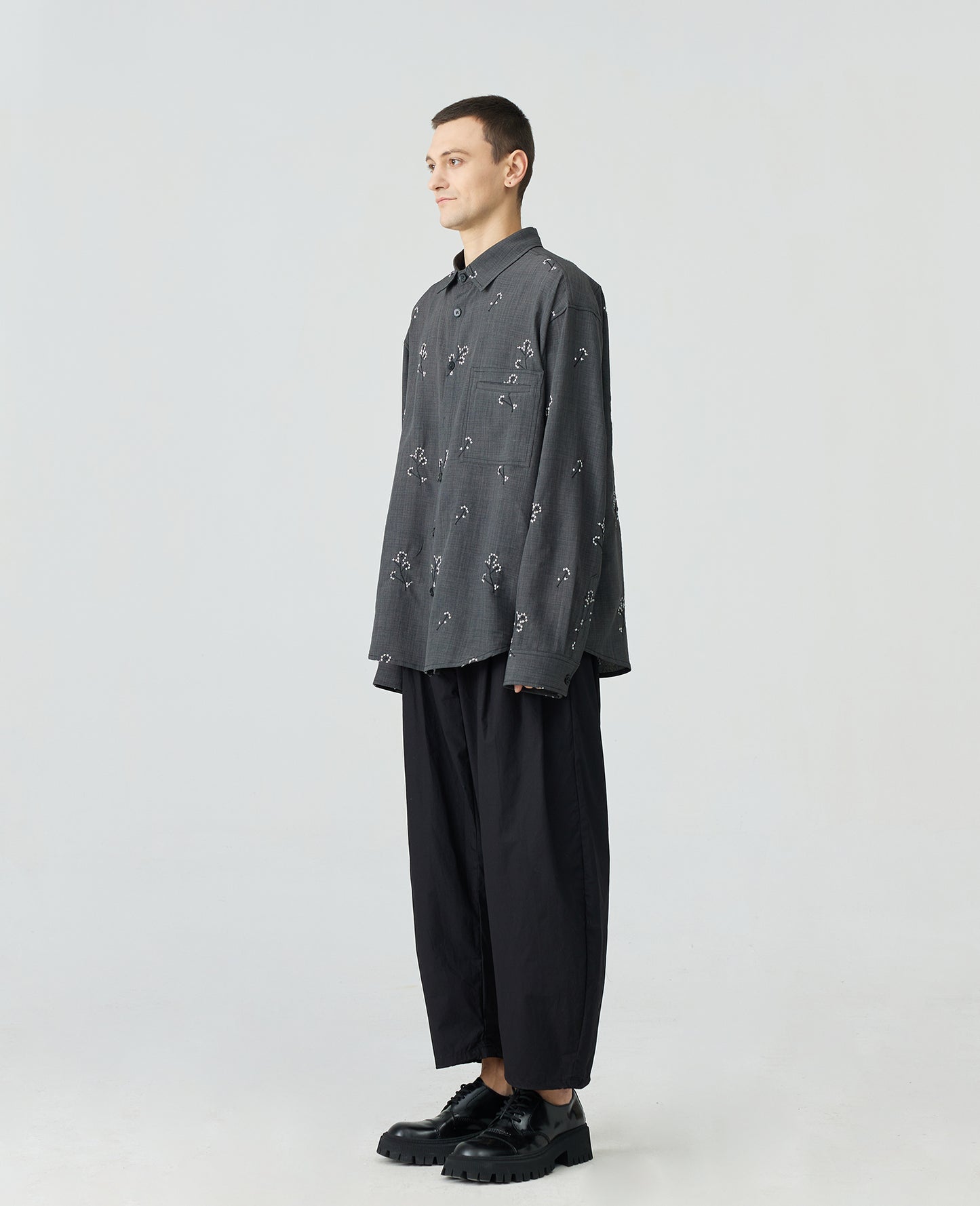 Original Design Embroidered Cotton Shirt