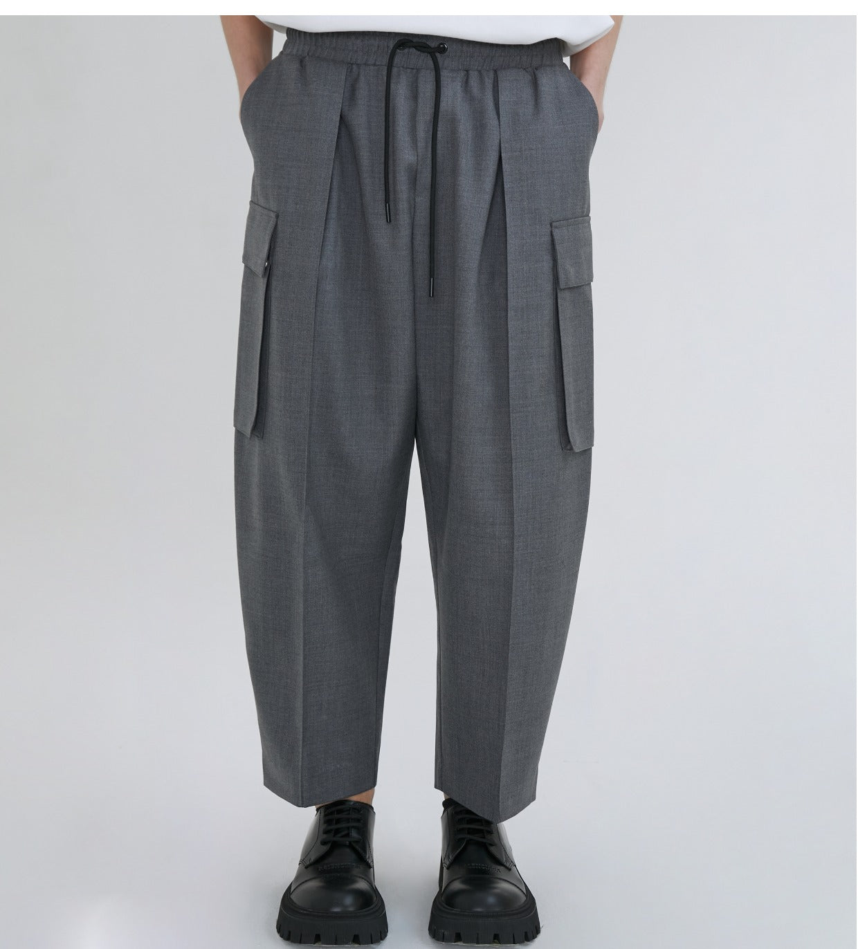 Elastic Japanese Style Cargo Pants
