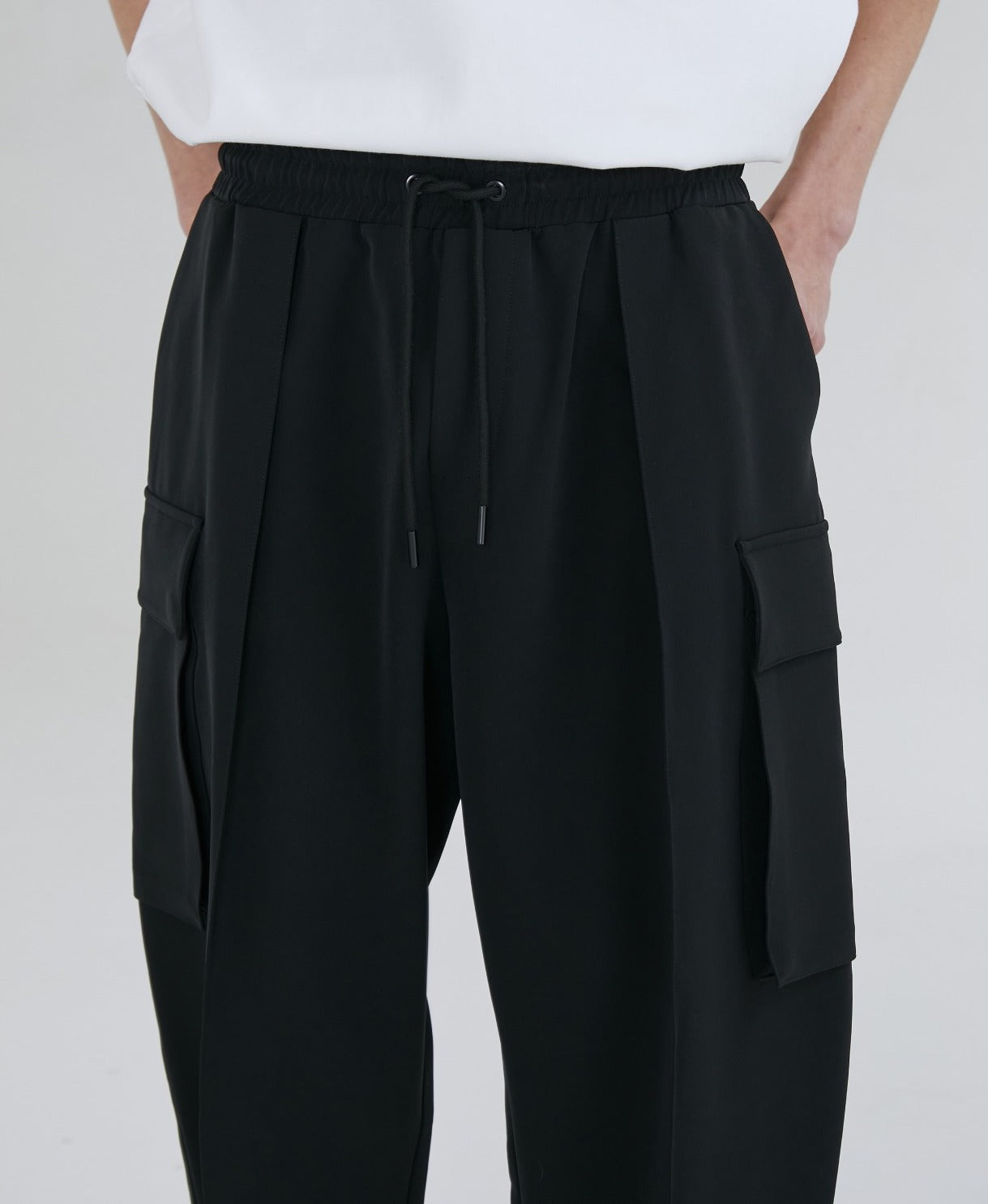 Elastic Japanese Style Cargo Pants