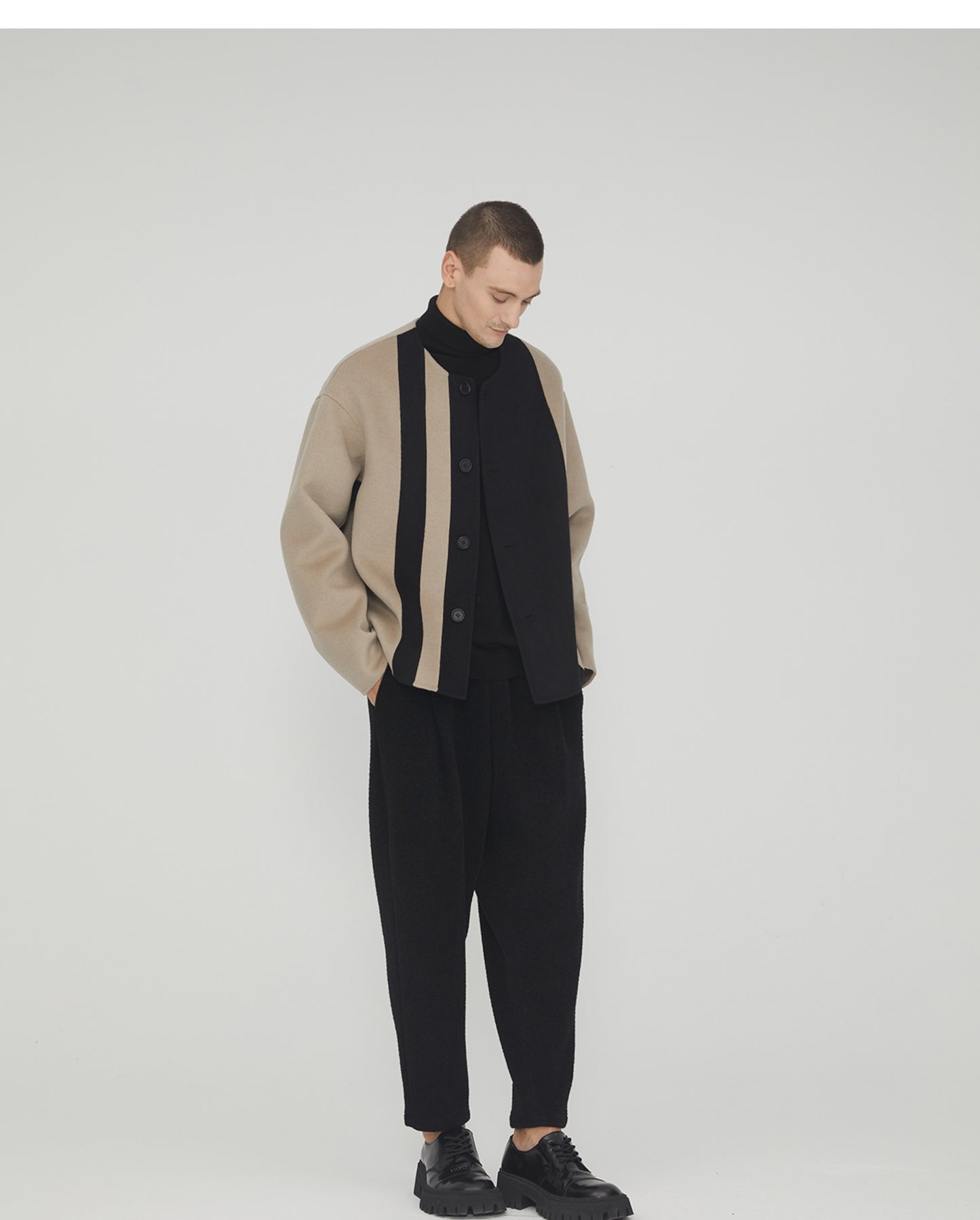 Double-Faced Cashmere Loose fit Coat