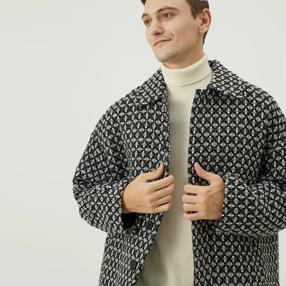 Coarse Floral Wool Jacket