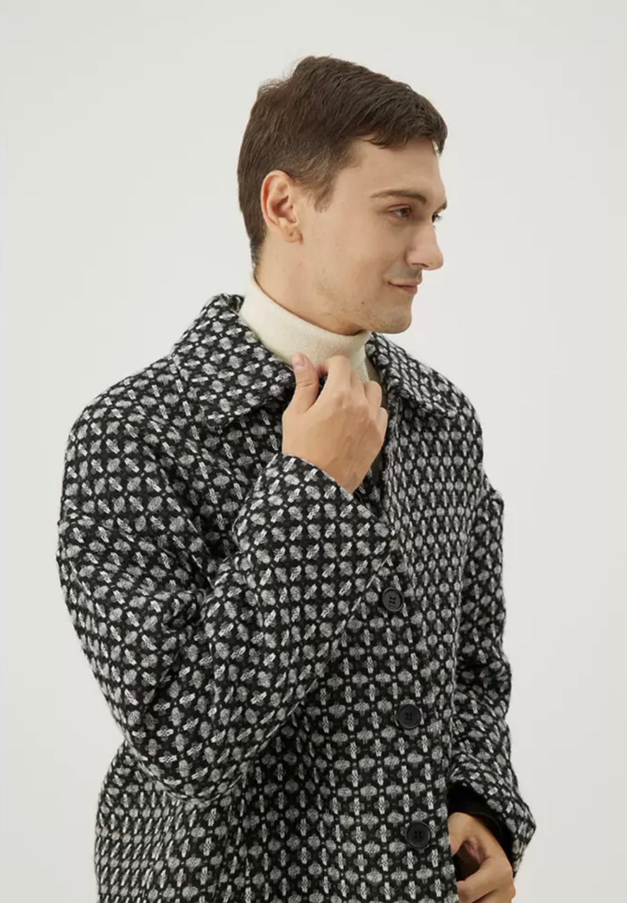 Coarse Floral Wool Jacket