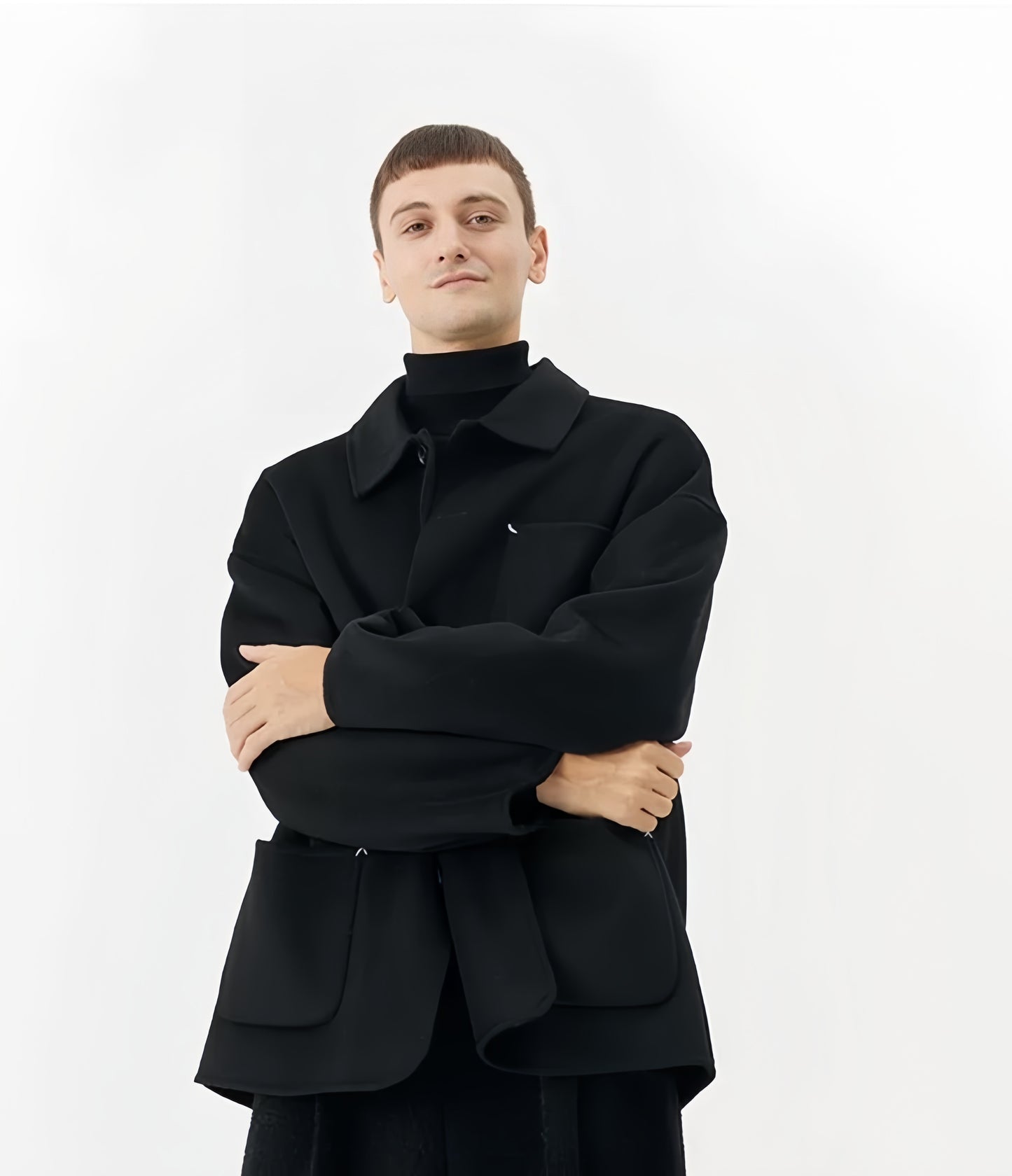 Double-Faced Cashmere Short Coat