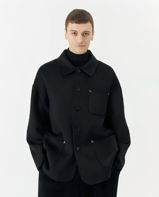 Double-Faced Cashmere Short Coat
